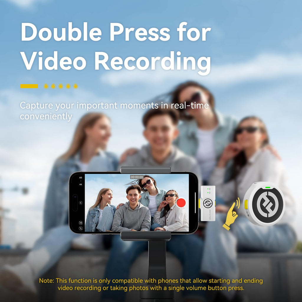 Hollyland Lark M2 Wireless Microphone for iPhone15/16/17&Android, USB C Mini Lapel Microphone Wireless, 1000ft Range, Hi-Fi Audio, Noise Cancellation, 30H Battery for Video Recording, Streaming