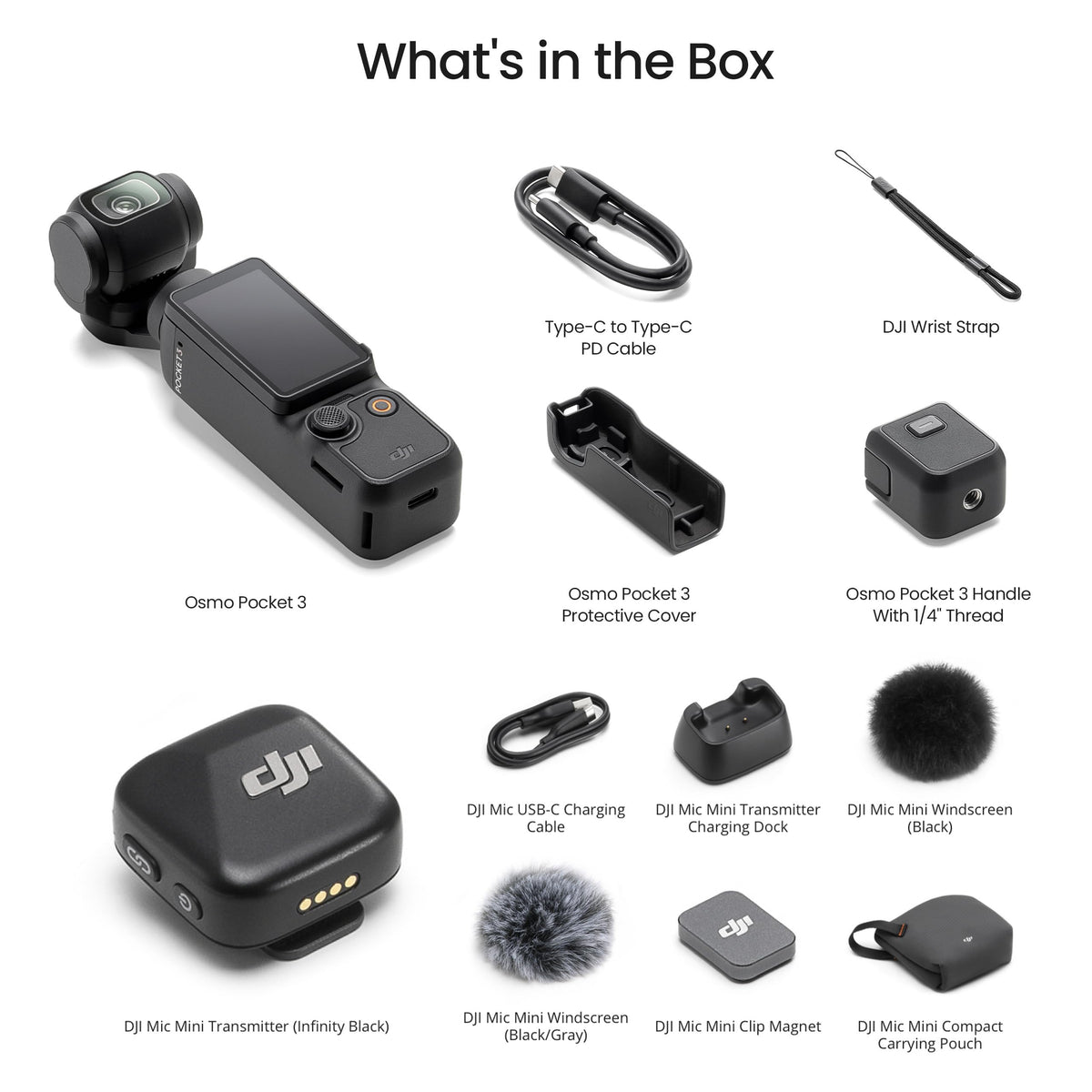 DJI Osmo Pocket 3 Creator Combo, Vlogging Camera with 1'' CMOS & 4K/120fps