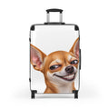 Smirking Chihuahua Suitcase – Cute Dog Luggage Cover Print
