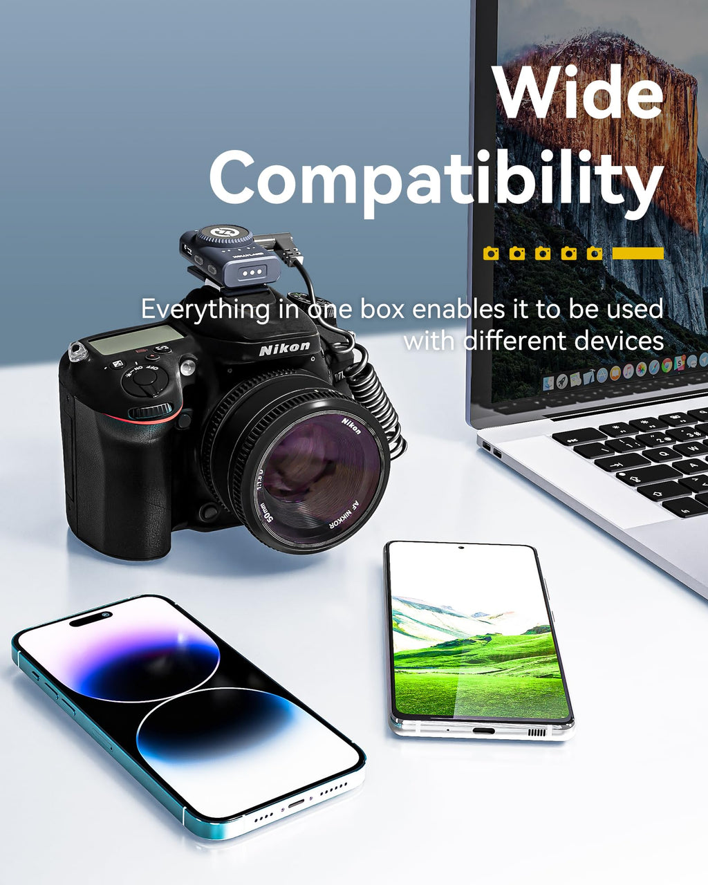 Hollyland Lark M2 Wireless Microphone for iPhone15/16/17&Android, USB C Mini Lapel Microphone Wireless, 1000ft Range, Hi-Fi Audio, Noise Cancellation, 30H Battery for Video Recording, Streaming