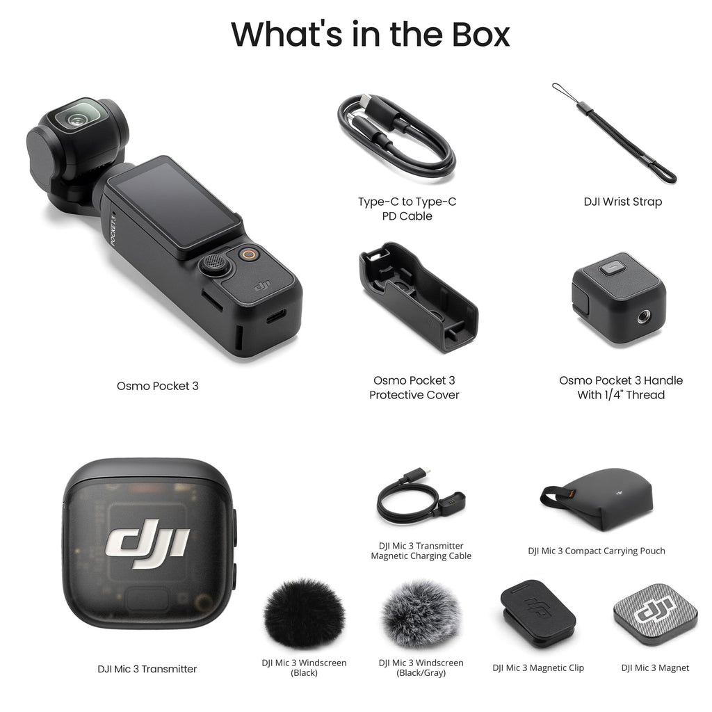 DJI Osmo Pocket 3 Creator Combo, Vlogging Camera with 1'' CMOS & 4K/120fps