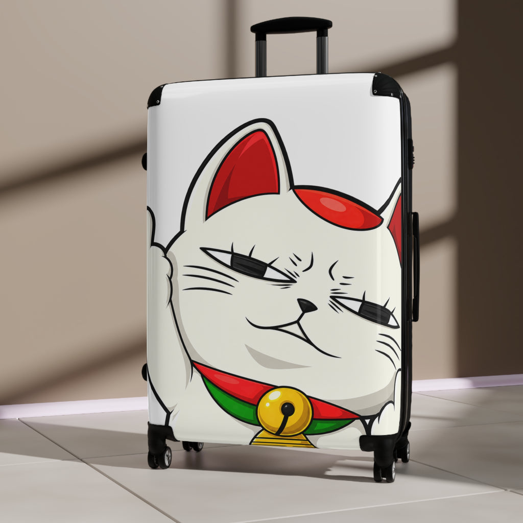 Lucky Cat Carry-On Suitcase – Kawaii Maneki-Neko Rolling Luggage